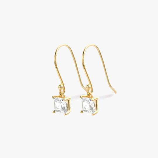 Crystal 3A CZ  Ear Wire Earrings & Dangle and Drop