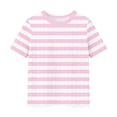 thumbnail image 4 of fatyb Girls Boys Summer Tops Short Sleeve Crew Neck Tee Tops for Kids Unisex Lightweight Casual Tshirts, 4 of 5