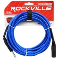 thumbnail image 2 of 2 Rockville RCXMB20-BL Blue 20' Male REAN XLR to 1/4'' TRS Balanced Cables, 2 of 3