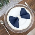 thumbnail image 6 of Efavormart Cloth Napkins Set of 25, 17x17  Inch Navy Blue Seamless Dinner Napkins, Washable Linen Table Napkin Cloth with Hemmed Edges for Weddings, Party and Banquet, 6 of 9