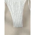 thumbnail image 4 of Conjunto traje baño sexy con cordones para mujer, ropa playa con tanga, trajes baño con tiras sólidas, 4 of 5