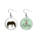 thumbnail image 1 of BLACK ZEBRA animal imagen Colgante decorativo temporada pendientes de primavera joyas Unbranded M, 1 of 3