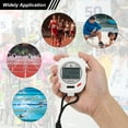 thumbnail image 7 of Sport Stopwatch Timer 100 Lap Memory 0.01 Second Timing Stop Watch Alarm Clock for Coach White, 7 of 7