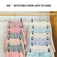 thumbnail image 3 of EASTIN Skirt Pants Shorts Hangers With Adjustable Clips Space Saving No Slip 12 Clips Clothing Storage Metal Skirt Rack, 3 of 6