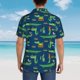 thumbnail image 4 of Fotbe Little Pirate Crocodile Camisa Hawaiana para Hombre Unisex – Camisa Casual de Verano con Botones de Manga Corta de Algodón y Lino,3X-Large, 4 of 7
