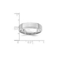 thumbnail image 4 of Ladies or Mens 14K White Gold 6mm Fancy Satin Brush Wedding Band Ring for Men, 4 of 5