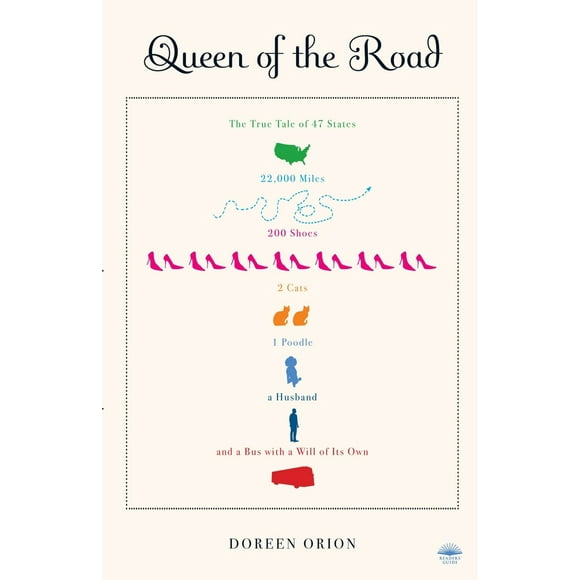 Pre-Owned Queen of the Road: The True Tale of 47 States, 22,000 Miles, 200 Shoes, 2 Cats, 1 Poodle, a Husband, and a Bus with a Will of Its Own (Paperback) 0767928539 9780767928533