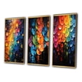thumbnail image 3 of Designart "Shimmering Beats Compact Discs wall art III" Entertainment Framed Wall Art Set Of 3 - Multi-Color Compact Discs Frame Gallery Set For Office Decor, 3 of 6