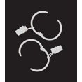 thumbnail image 5 of 28 Pcs Metal Curtain Rings with Clips,1.5-Inch Inner Diameter Rings/Rings Can Easy Open and Close (White), 5 of 5