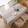 thumbnail image 4 of VALINK Cotton Linen Tablecloth Tassels Minimalist Pattern for Kitchen Dinning Room Decor, 4 of 7