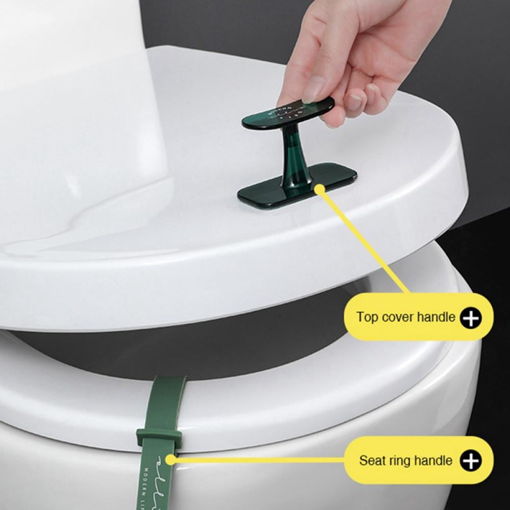 Novobey Toilet Seat Lifter, Toilet Seat Handle Sets Open/Close Easily