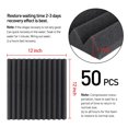 thumbnail image 4 of 50 Pack Acoustic Foam Panels 1" x 12" x 12" Sound Proof Foam Panles Soundproofing Noise Cancelling Wedge Panels for Home Office Recoding Studio with 300PCS Double-Side Adhesive, 4 of 13