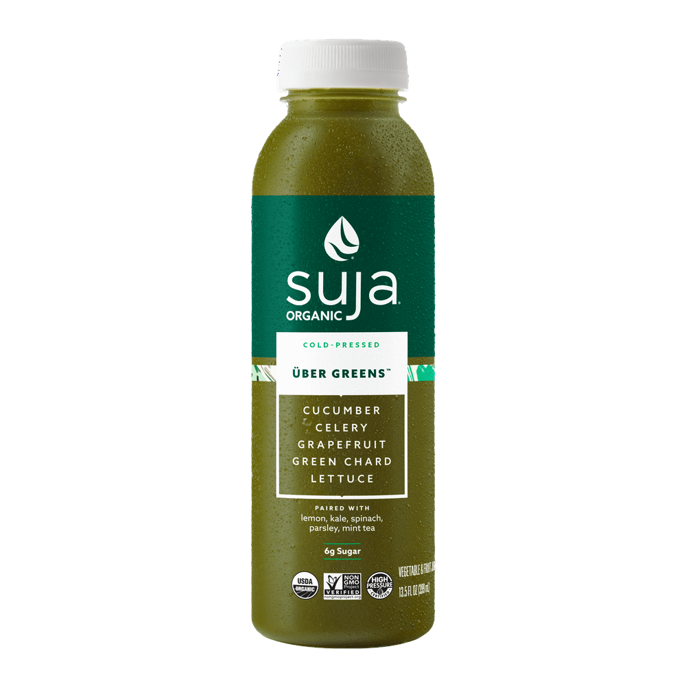 Suja Organic Uber Greens Cold Pressed Green Juice, 13.5 Fl Oz