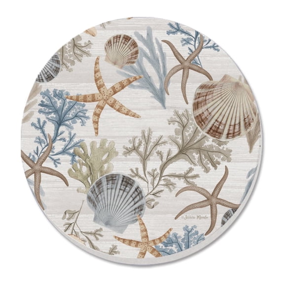 Thirstystone Beyond The Shore 4-Pack Round Stone Coasters