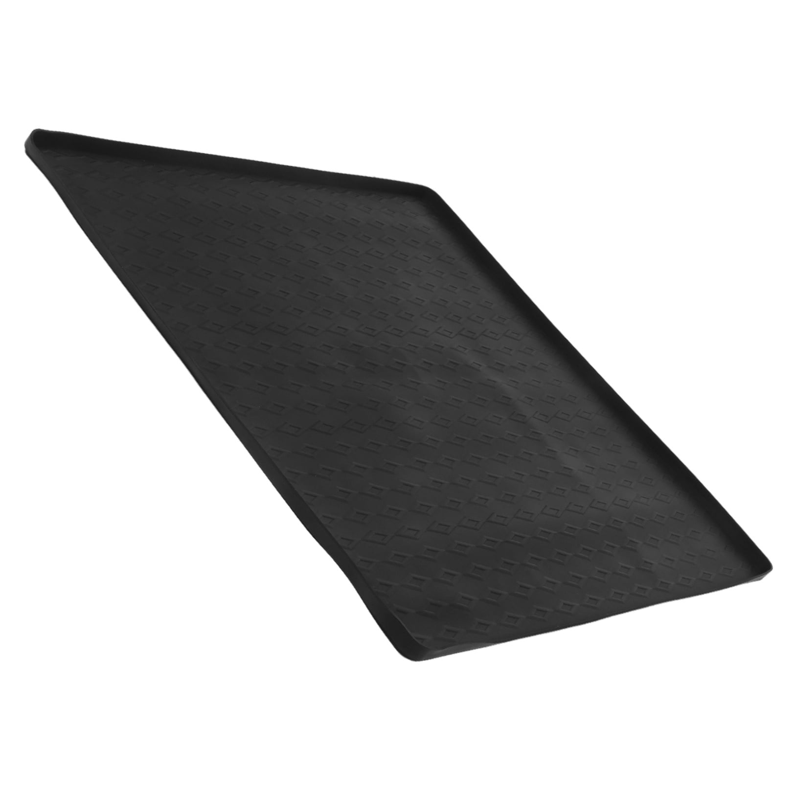 LOLIPPYY Black Silicone Washing Machine Mat Nonslip Floor Protector for Washer and Dryer Anti- Pad