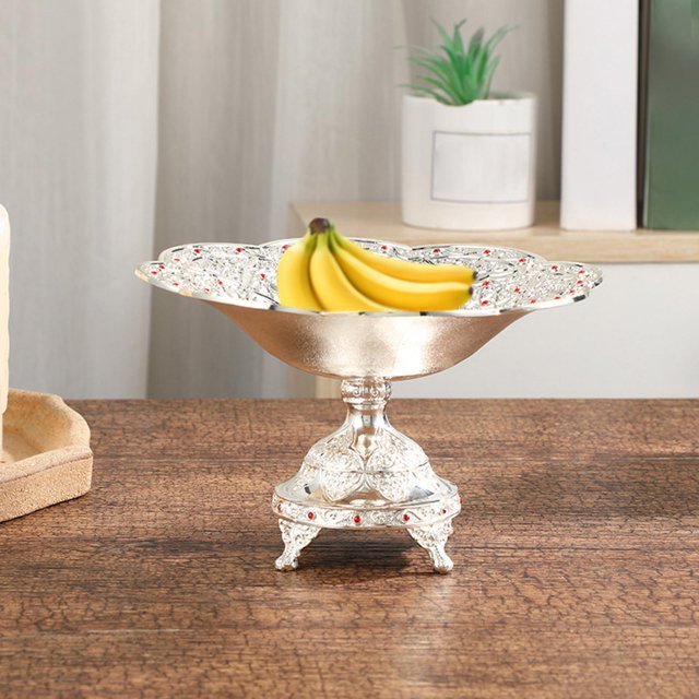 Bandeja de frutas de estilo europeo, plato de soporte, , decoración de exhibición, bandeja para servir para dulces, Chocolate, KTV, Macarena Bandeja de frutas