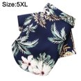 Dog cat spring summer clothes pet Hawaiian style tshirt coconut tree pattern dog clothes,5xl