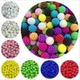 thumbnail image 2 of LingStar 40pcs 12mm Colorful Bayberry Beads Round Loose Spacer Beads For Jewelry Making Diy Material, 2 of 8