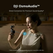 Osmo Pocket 3 Creator, Vlogging Camera with 1 CMOS & 4K/120fps Video, 3-Axis Stabilization, Fast Focusing, Face/Object Tracking, 2 Rotatable Touchscreen, Small Video Camera for Photography