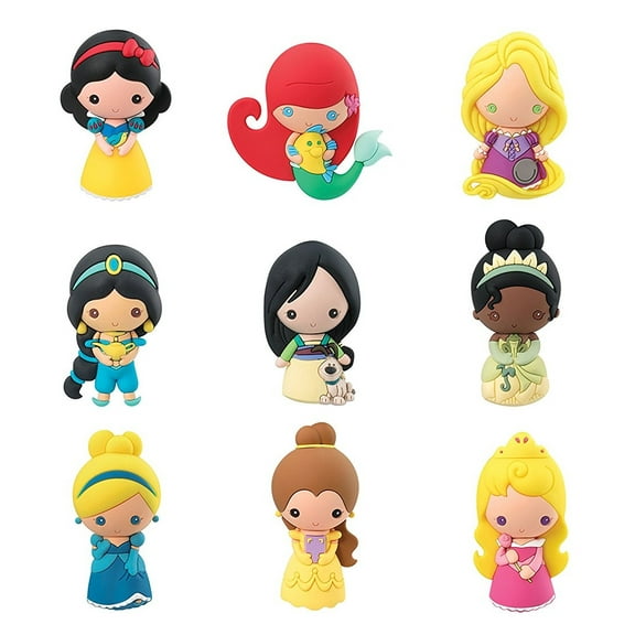 Key Chain - - 3D PVC Foam Collectible DIsney Series 9 Princess 86090
