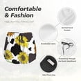 thumbnail image 6 of Picia Sunflowers Country Pattern Women's 2 in 1 Athletic Running Shorts High Waisted Workout Casual Gym Sweat Shorts with Comfy Liner Zipper Pockets-Large, 6 of 9