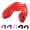 Red, variant on SAFEJAWZ Sports Mouth guard for Braces, One Size Re-Mouldable Mouthguard with Case (Red)
