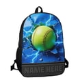 thumbnail image 1 of Qyaukm Personalized Softball Backpack, Softball Sports Theme Daypack for Camping Travel, 1 of 6