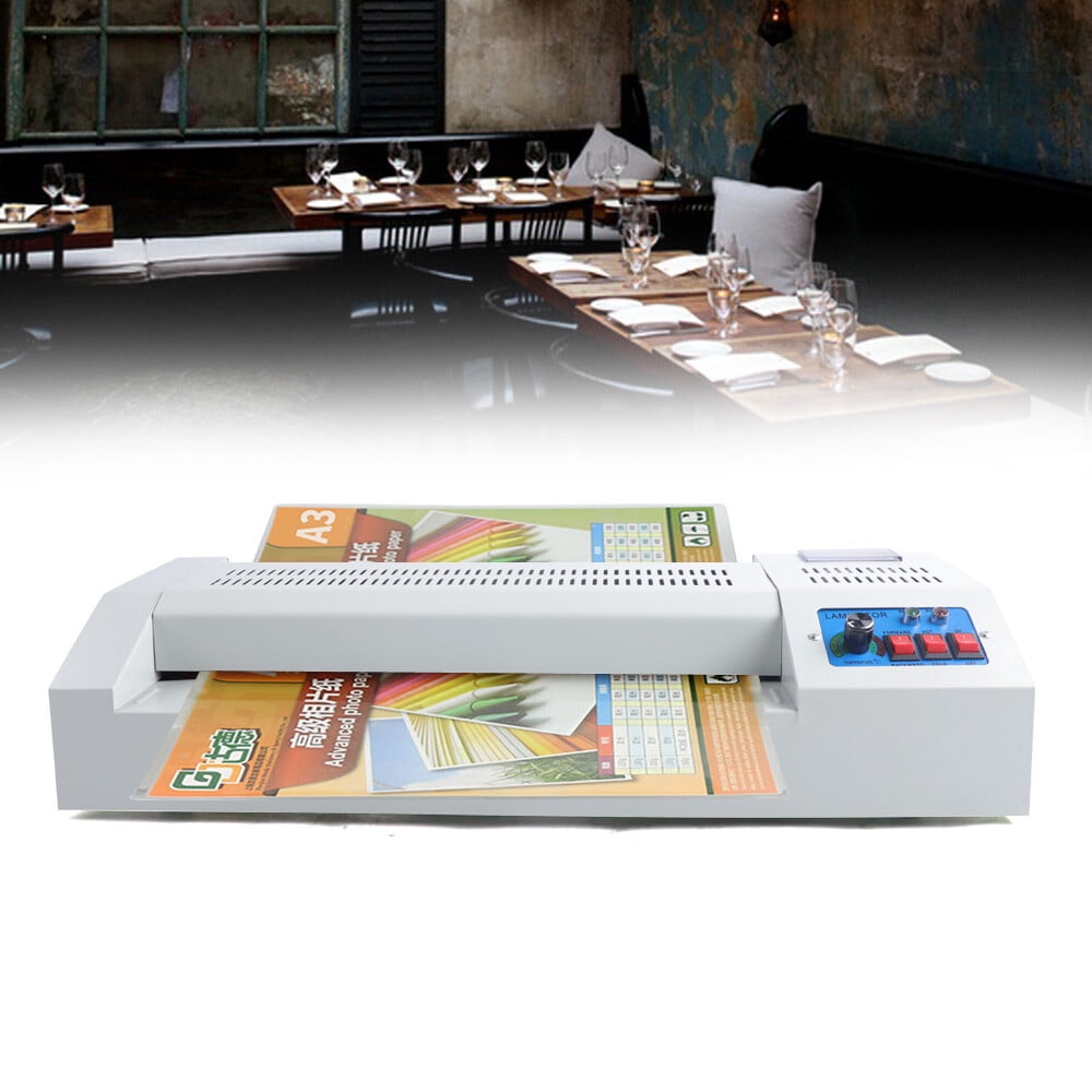 600W White Laminating Machine Free Standing Thermal Laminator Machine Large Offices Homes Schools Classrooms