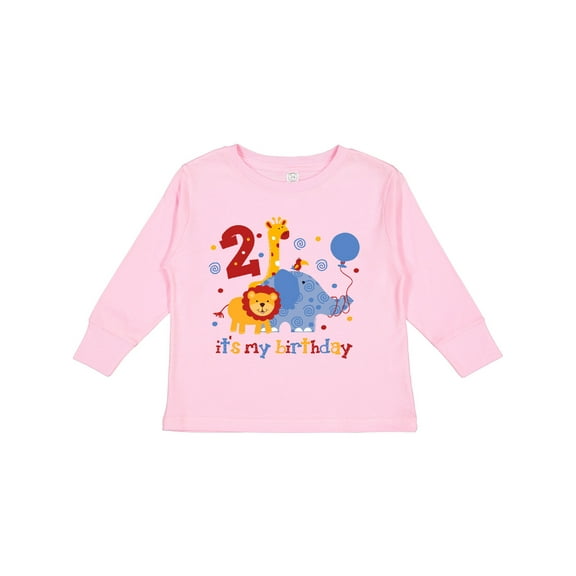 Inktastic Safari 2nd Birthday Boys or Girls Long Sleeve Toddler T-Shirt