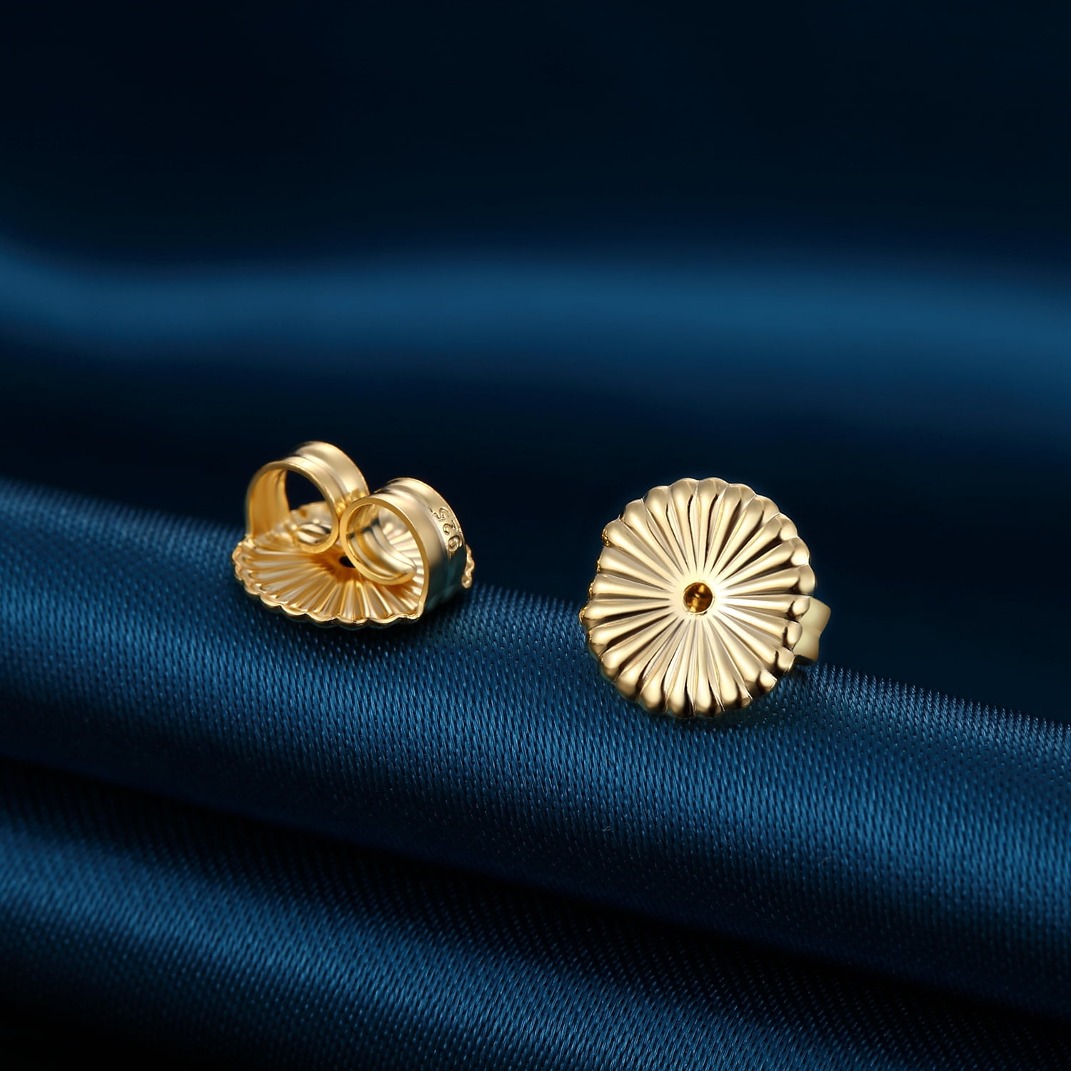 Jiamiaoi Earring Backs Locking Earring Backs for Studs 925 Sterling Silver Earring Backs Lifters Replacement Earring Backs Butterfly Clasp for Studs