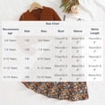 thumbnail image 3 of ATOGUTA School Outfits for Girls 2 Pieces Floral Cami Skirts Dress and Button Down Long Sleeve Jacket Sets Size 5T-14, Coffee, 3 of 6