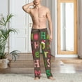 thumbnail image 2 of Vsdgher Ho Ho Ho Merry Christmas Mens Pajama Pants Sleep & Lounge Pants, PJ Pants-X-Large, 2 of 6