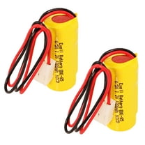 2pc Emergency Lighting Battery Compatible with Light Alarms TETG, T & B, 012745
