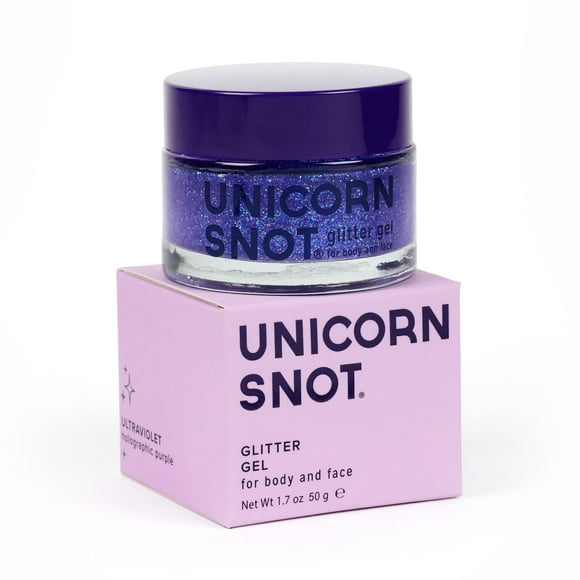Brillo para cara y cuerpo de mocos de unicornio, gel holográfico de brillo de grado cosmético, maquillaje con brillo para festivales Raves Anime Cosplay, para la cara, fácil aplicación y eliminación