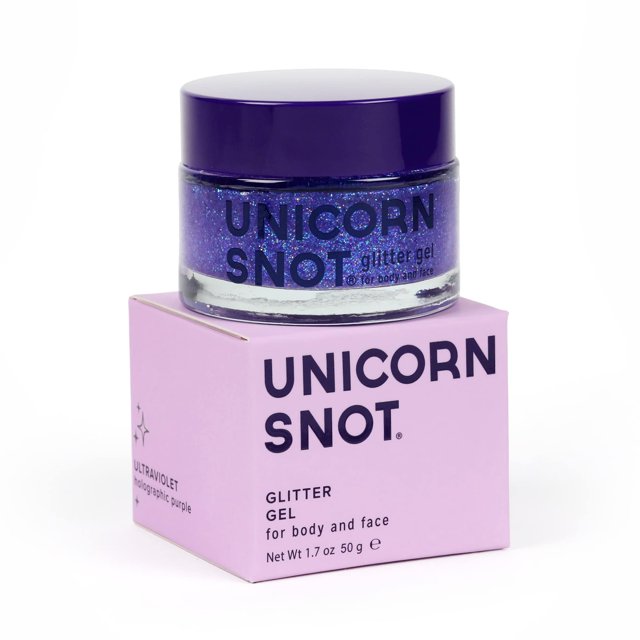 Brillo para cara y cuerpo de mocos de unicornio, gel holográfico de brillo de grado cosmético, maquillaje con brillo para festivales Raves Anime Cosplay, para la cara, fácil aplicación y eliminación