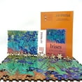 thumbnail image 3 of Wooden Jigsaw Puzzles for Adults - Uniquely Shaped Pieces - made in the USA by FoxSmartBox - 290 Pieces - Irises, 3 of 6