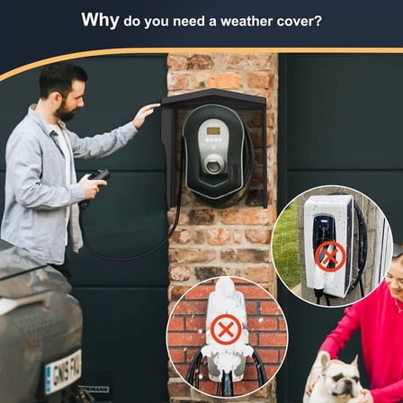 WallBoxes Electric Vehicle Charging Station Protective Roof Accessories Charging Post y4295