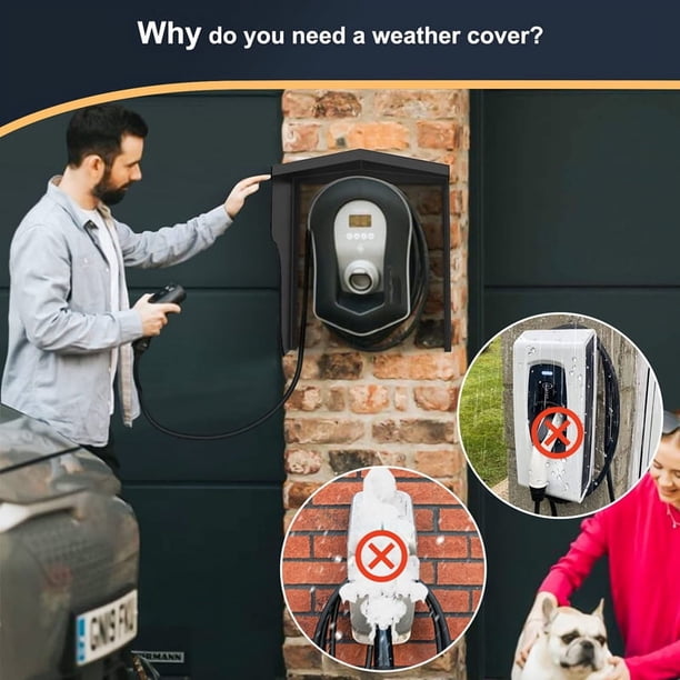 EstacióN de Carga de VehíCulos EléCtricos WallBoxes Accesorios de Techo de ProteccióN Poste de Carga Cubierta de Acero Inoxidable Resistente A la Intemperie