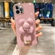 thumbnail image 3 of Funda giratoria con soporte de molino de viento, cubierta chapada en oro para iPhone 15 Pro Max 14 13 12 11 Pro Max XR X XS 7 8 Plus 6S, 3 of 5