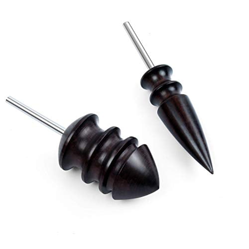 2Pcs Pointed Tip Leather Burnisher Leather Crafts Edge Slicker Tool Drill 