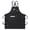 Black, variant on KSMOVIN Full-Coverage Kitchen Bib Apron with Easy-Tie Straps for Cooking and Grilling