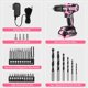 thumbnail image 4 of Set de taladros eléctricos inalámbricos Power Drill DEKO PRO de 20 V, color rosa, 4 of 8
