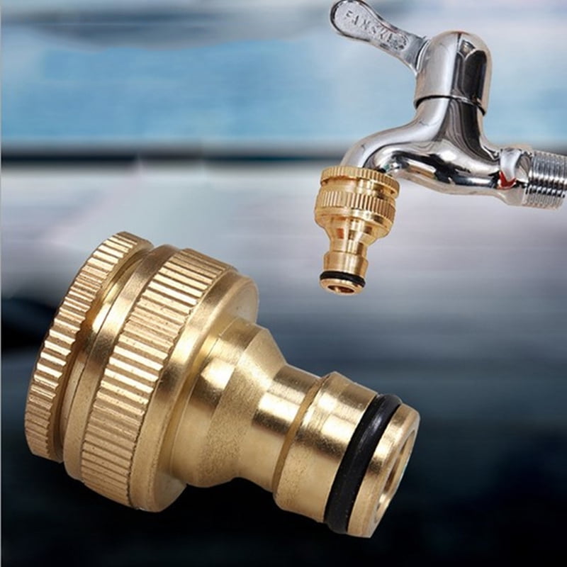 BRASS FITTING 3/4" to 1/2" INCH GARDEN FAUCET HOSE TAP WATER ADAPTOR CONNECTOR 