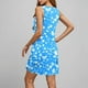 thumbnail image 5 of Vestido Sexy para las Mujeres Impreso Cuello Redondo Casual Falda Corta Bolsillo, Poliéster Altamente Elástico para la Ropa Interior Y Pijamas, 5 of 9
