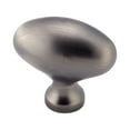 thumbnail image 2 of Classic Football Style Antique Nickel Cabinet Hardware Knob, 1-31/32 Inch Overall Length, 2 of 2