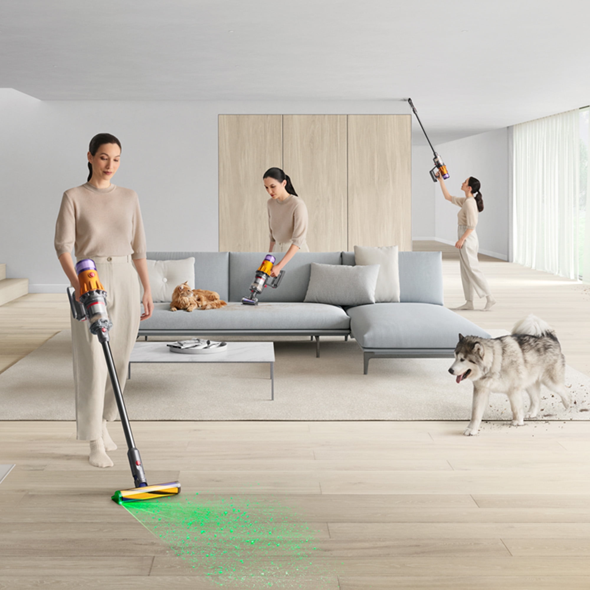 Dyson V12 Detect Slim Cordless Vacuum Cleaner, Nickel