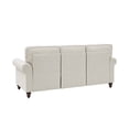 thumbnail image 5 of Oadeer Home 78" Round Modern Classic Linen Blend Fabric Arm Sofa in Beige, 5 of 10