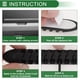 thumbnail image 4 of Clip de soporte de cable universal Unique Bargains, organizador de gestión de cables, 90x20x10.5mm, duradero, TPR, negro para tablero de coche, TV, PC, laptop, escritorio de oficina, 4 of 7