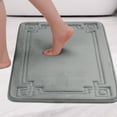 thumbnail image 2 of Unique Bargains Geometric Pattern Bath Mat Non-Slip Back Washable Bath Rug Grey 20" x 32", 2 of 6