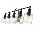 thumbnail image 5 of 5 Light Bath Vanity In Industrial Style-12.25 Inches Tall And 40.5 Inches Wide Z-Lite 734-5V-Mb, 5 of 5